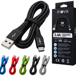 Cabo Carregador E Transmissor De Dados V8 Ps4/Xbox