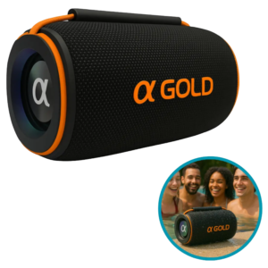 Caixa De Som Bluetooth Agold 5w Potência Resistente A Água