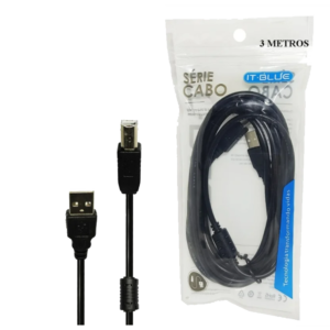 Cabo para Impressora USB 2.0  1.8m