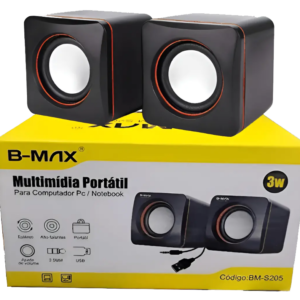 Caixa De Som Bmax Bms205 Usb P2 Pc Notebook