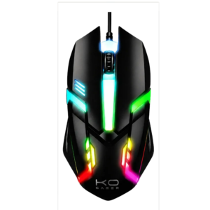 Mouse Gamer Óptico 1600 Dpi Ajustável Cabo Usb Led Colorido