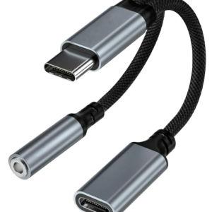 Adaptador Gcm Cases Tipo C Para Tipo C E P2 Fone 2 Saídas