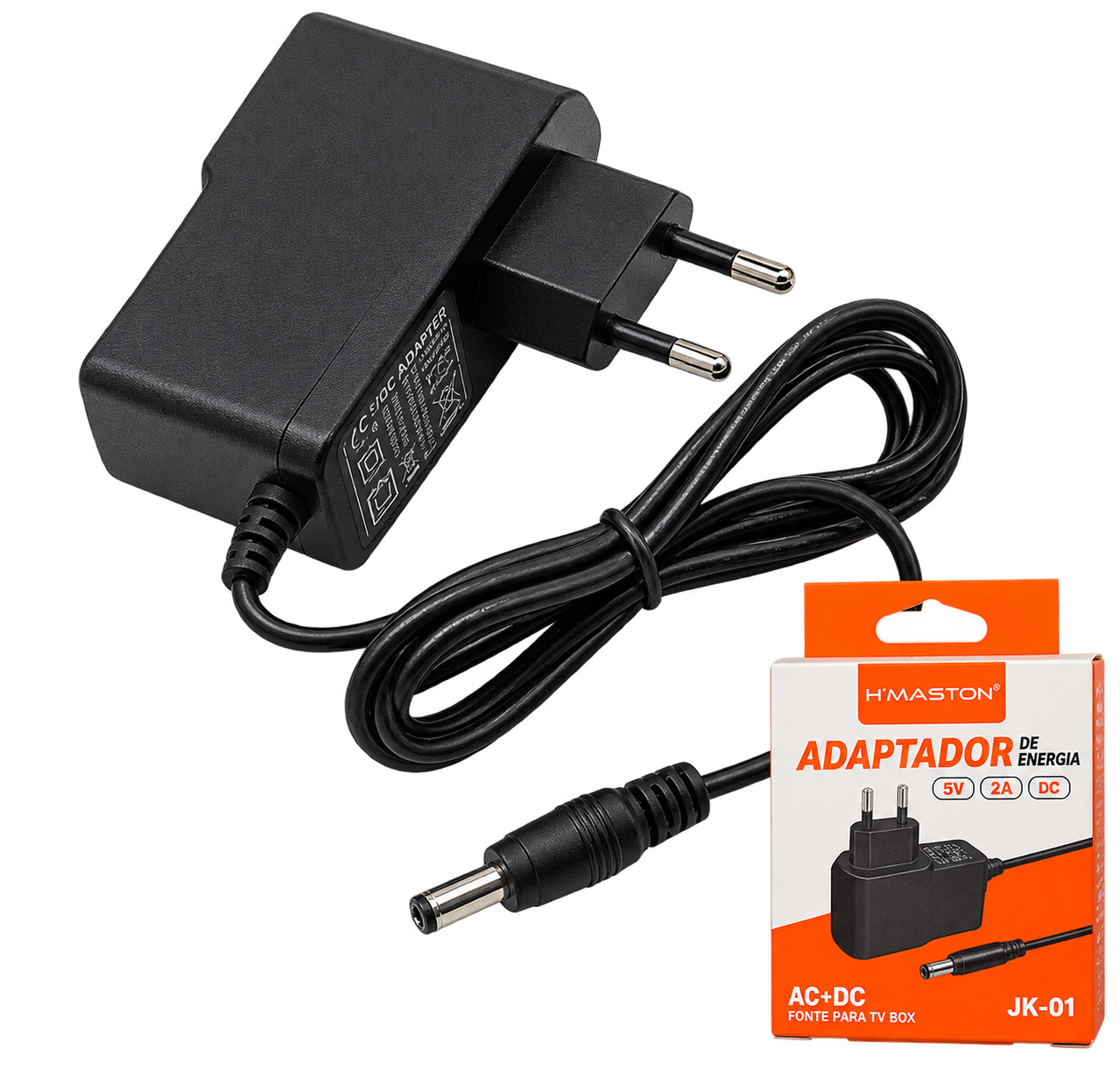 Adaptador Fonte De Energia 5v H'maston Para Tv Box Jk-01