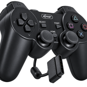 Controle Knup KP-GM015 Com Fio Para PS2 e PS1 Com Vibração