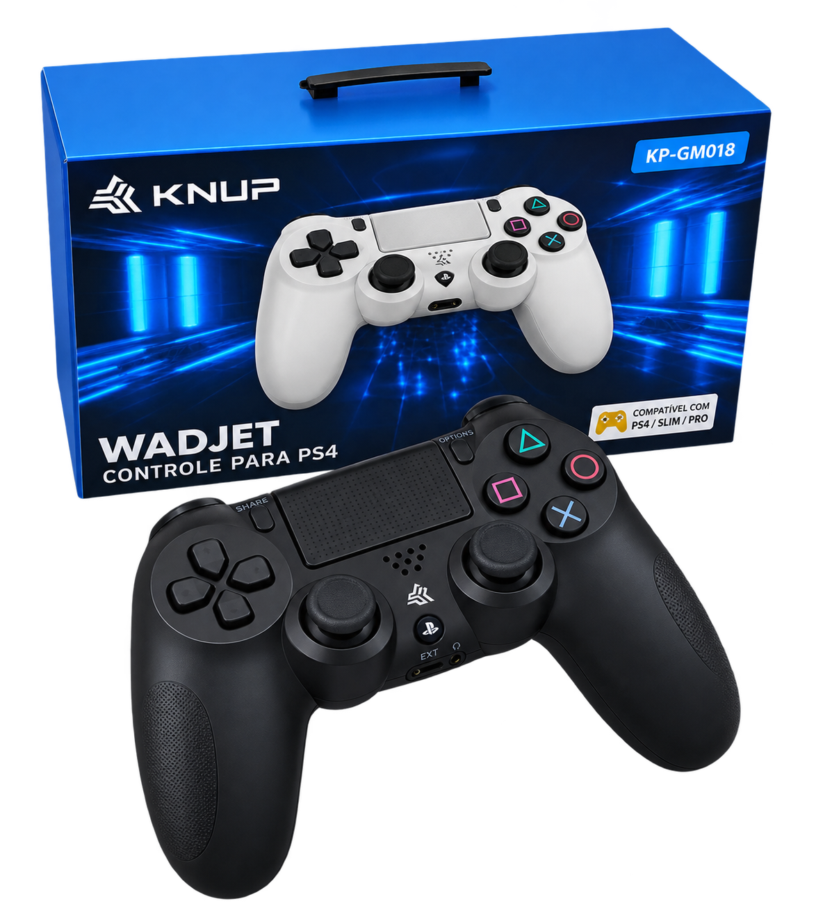 Controle Sem Fio Para Ps4 Joystick Bluetooth Videogame Pc