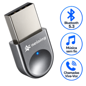 Adaptador Receptor Bluetooth 5.3usb Musica Chamada Som Carro