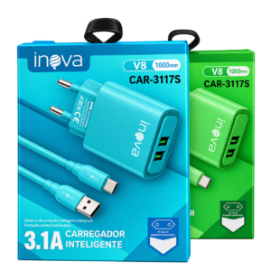 Carregador 5v  com Cabo V8