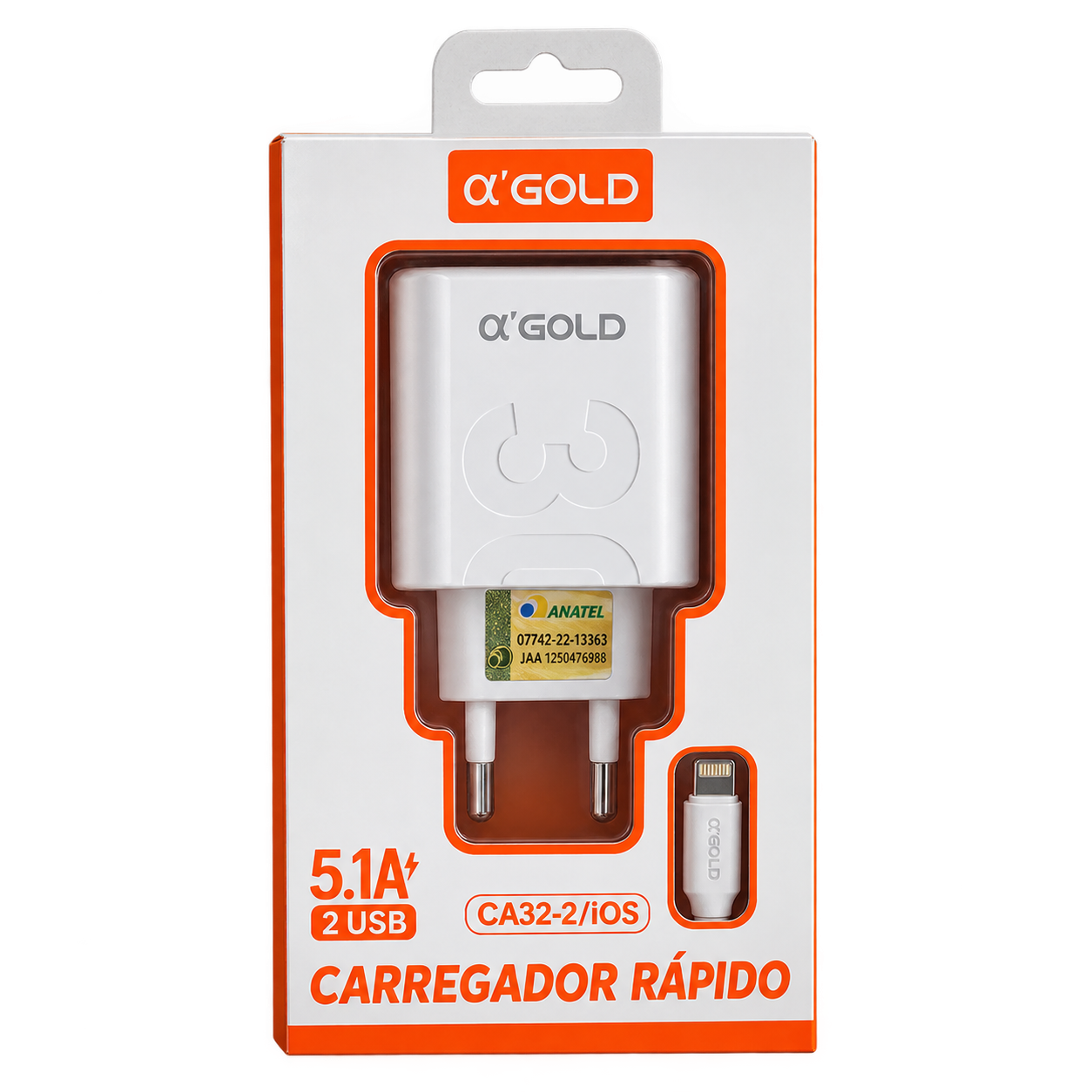 Carregador 5.1A Para IPHONE